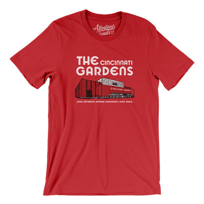 Cincinnati Gardens Arena Men/Unisex T-Shirt-Red-Allegiant Goods Co. Vintage Sports Apparel