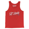 St. Louis Retro Men/Unisex Tank Top-Red-Allegiant Goods Co. Vintage Sports Apparel