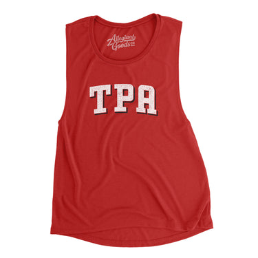 TPA Varsity Women's Flowey Scoopneck Muscle Tank-Allegiant Goods Co. Vintage Sports Apparel