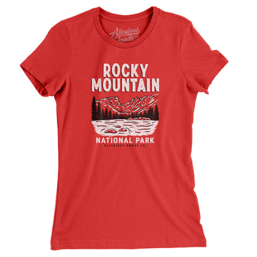 Rocky Mountains National Park Women's T-Shirt-Allegiant Goods Co. Vintage Sports Apparel