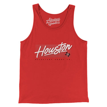 Houston Retro Men/Unisex Tank Top-Allegiant Goods Co. Vintage Sports Apparel