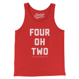 Lincoln 402 Men/Unisex Tank Top-Red-Allegiant Goods Co. Vintage Sports Apparel