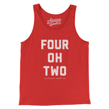Lincoln 402 Men/Unisex Tank Top-Red-Allegiant Goods Co. Vintage Sports Apparel