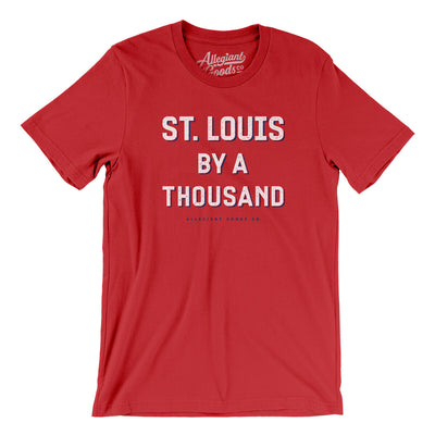St Louis By A Thousand Men/Unisex T-Shirt-Red-Allegiant Goods Co. Vintage Sports Apparel