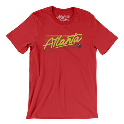 Atlanta Retro Men/Unisex T-Shirt-Red-Allegiant Goods Co. Vintage Sports Apparel