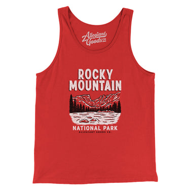 Rocky Mountains National Park Men/Unisex Tank Top-Allegiant Goods Co. Vintage Sports Apparel