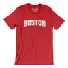 Boston Varsity Men/Unisex T-Shirt-Red-Allegiant Goods Co. Vintage Sports Apparel