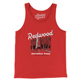 Redwood National Park Men/Unisex Tank Top-Red-Allegiant Goods Co. Vintage Sports Apparel