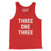 Detroit 313 Area Code Men/Unisex Tank Top-Red-Allegiant Goods Co. Vintage Sports Apparel