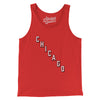 Chicago Hockey Jersey Men/Unisex Tank Top-Red-Allegiant Goods Co. Vintage Sports Apparel