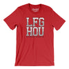 Lfg Hou Men/Unisex T-Shirt-Red-Allegiant Goods Co. Vintage Sports Apparel