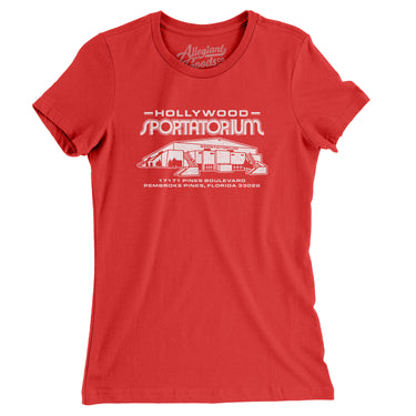 Hollywood Sportatorium Women's T-Shirt-Allegiant Goods Co. Vintage Sports Apparel