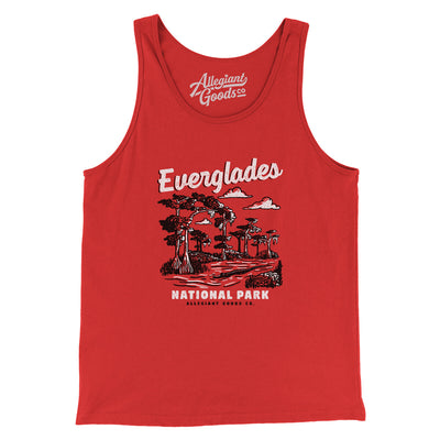 Everglades National Park Men/Unisex Tank Top-Red-Allegiant Goods Co. Vintage Sports Apparel