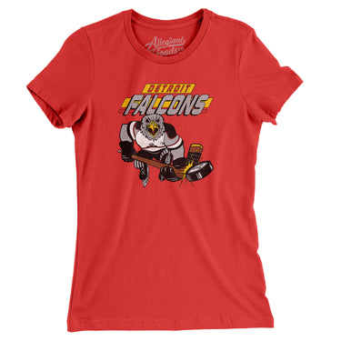 Detroit Falcons Women's T-Shirt-Allegiant Goods Co. Vintage Sports Apparel
