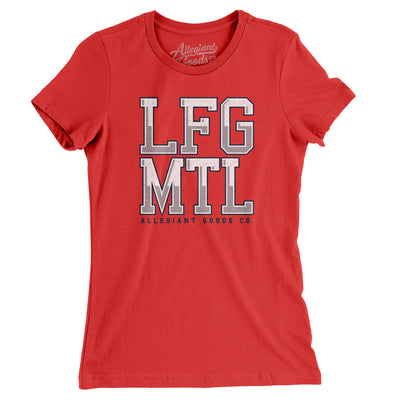Lfg Mtl Women's T-Shirt-Red-Allegiant Goods Co. Vintage Sports Apparel