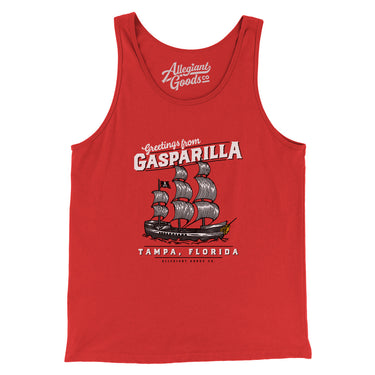 Greetings From Gasparilla Men/Unisex Tank Top-Allegiant Goods Co. Vintage Sports Apparel