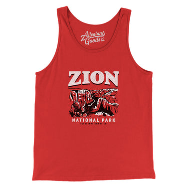 Zion National Park Men/Unisex Tank Top-Allegiant Goods Co. Vintage Sports Apparel