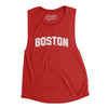 Boston Varsity Women's Flowey Scoopneck Muscle Tank-Red-Allegiant Goods Co. Vintage Sports Apparel