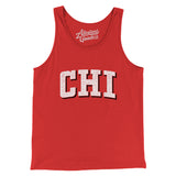Chi Varsity Men/Unisex Tank Top-Red-Allegiant Goods Co. Vintage Sports Apparel