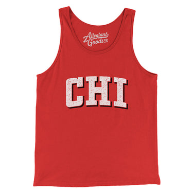 Chi Varsity Men/Unisex Tank Top-Red-Allegiant Goods Co. Vintage Sports Apparel