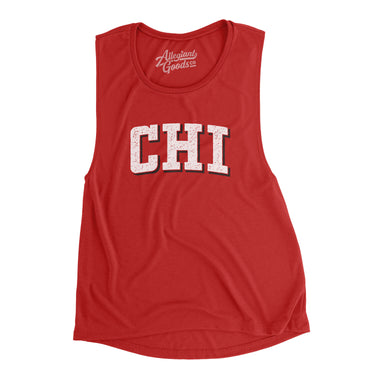 Chi Varsity Women's Flowey Scoopneck Muscle Tank-Allegiant Goods Co. Vintage Sports Apparel