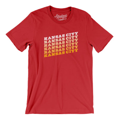 Kansas City Vintage Repeat Men/Unisex T-Shirt-Red-Allegiant Goods Co. Vintage Sports Apparel