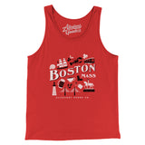 Boston Things Men/Unisex Tank Top-Red-Allegiant Goods Co. Vintage Sports Apparel
