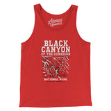 Black Canyon Of The Gunnison National Park Men/Unisex Tank Top-Red-Allegiant Goods Co. Vintage Sports Apparel