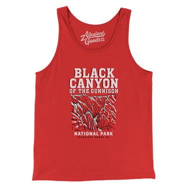 Black Canyon Of The Gunnison National Park Men/Unisex Tank Top-Red-Allegiant Goods Co. Vintage Sports Apparel