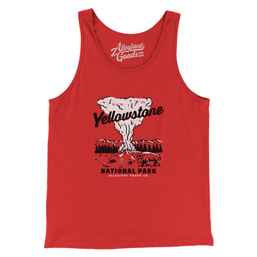 Yellowstone National Park Old Faithful Men/Unisex Tank Top-Allegiant Goods Co. Vintage Sports Apparel