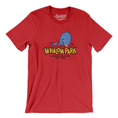 Whalom Park Amusement Park Men/Unisex T-Shirt-Red-Allegiant Goods Co. Vintage Sports Apparel