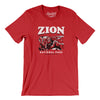 Zion National Park Men/Unisex T-Shirt-Red-Allegiant Goods Co. Vintage Sports Apparel