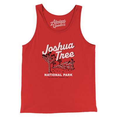 Joshua Tree National Park Men/Unisex Tank Top-Red-Allegiant Goods Co. Vintage Sports Apparel
