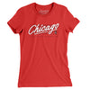 Chicago Retro Women's T-Shirt-Red-Allegiant Goods Co. Vintage Sports Apparel