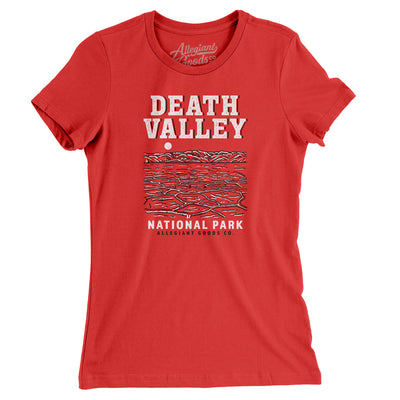 Death Valley National Park Women's T-Shirt-Red-Allegiant Goods Co. Vintage Sports Apparel