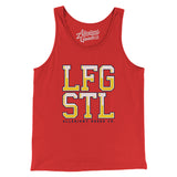 Lfg Stl Men/Unisex Tank Top-Red-Allegiant Goods Co. Vintage Sports Apparel