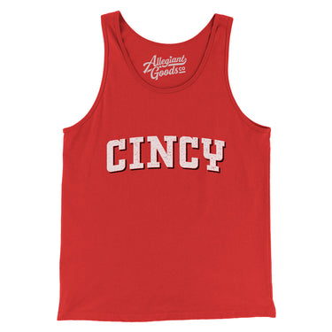 Cincy Varsity Men/Unisex Tank Top-Allegiant Goods Co. Vintage Sports Apparel