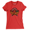 San Angelo Outlaws Women's T-Shirt-Red-Allegiant Goods Co. Vintage Sports Apparel