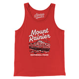 Mount Rainier National Park Men/Unisex Tank Top-Red-Allegiant Goods Co. Vintage Sports Apparel