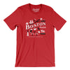 Boston Things Men/Unisex T-Shirt-Red-Allegiant Goods Co. Vintage Sports Apparel