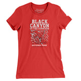 Black Canyon Of The Gunnison National Park Women's T-Shirt-Red-Allegiant Goods Co. Vintage Sports Apparel