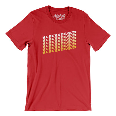 Albuquerque Vintage Repeat Men/Unisex T-Shirt-Red-Allegiant Goods Co. Vintage Sports Apparel