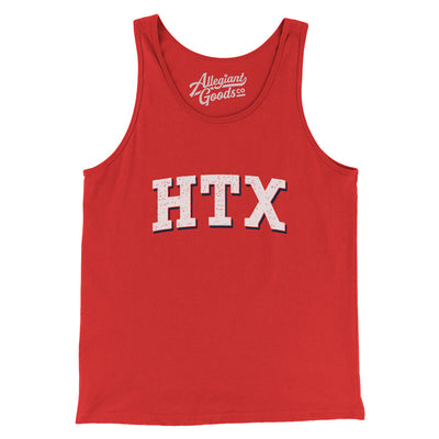 Htx Varsity Men/Unisex Tank Top-Red-Allegiant Goods Co. Vintage Sports Apparel