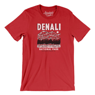 Denali National Park Men/Unisex T-Shirt-Red-Allegiant Goods Co. Vintage Sports Apparel