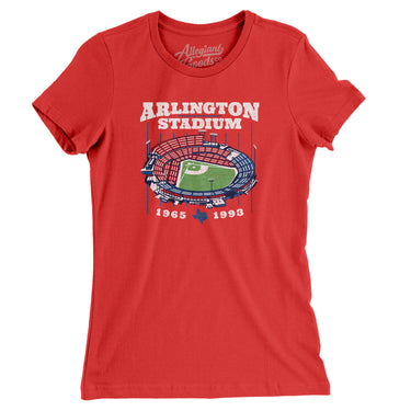 Arlington Stadium Women's T-Shirt-Allegiant Goods Co. Vintage Sports Apparel