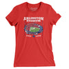 Arlington Stadium Women's T-Shirt-Red-Allegiant Goods Co. Vintage Sports Apparel