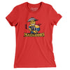 Miami Matadors Women's T-Shirt-Red-Allegiant Goods Co. Vintage Sports Apparel