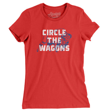 Circle The Wagons Women's T-Shirt-Allegiant Goods Co. Vintage Sports Apparel
