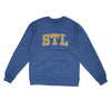 Stl Varsity Midweight Crewneck Sweatshirt-Royal Heather-Allegiant Goods Co. Vintage Sports Apparel