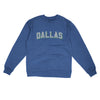 Dallas Varsity Midweight Crewneck Sweatshirt-Royal Heather-Allegiant Goods Co. Vintage Sports Apparel